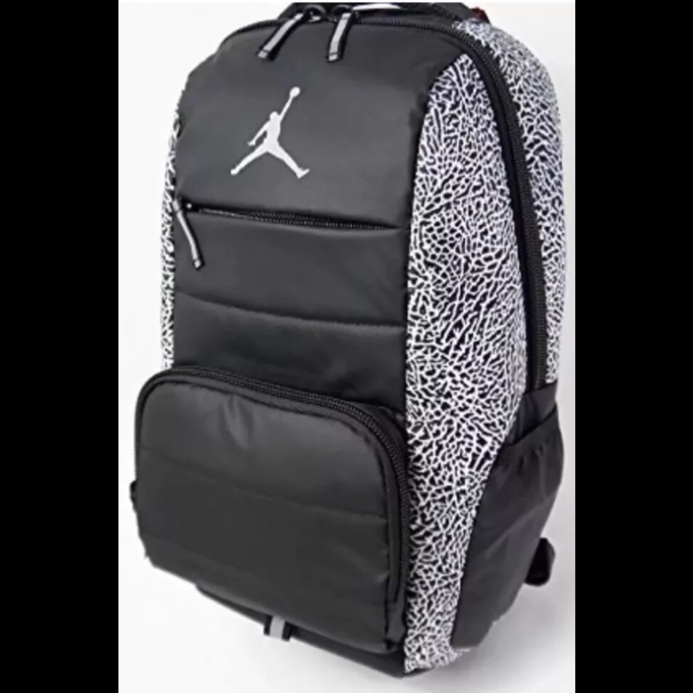 NIKE JORDAN JUMPMAN BLK & GRY ONYX BACKPACK NWT - Picture 1 of 8